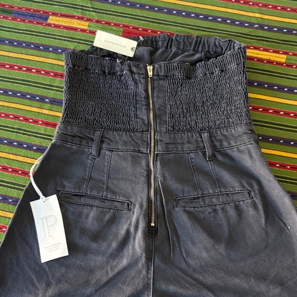 Anthropologie Pilcro The Skipper Strapless Denim Wide Leg Jumpsuit Size 4 - Picture 9 of 14